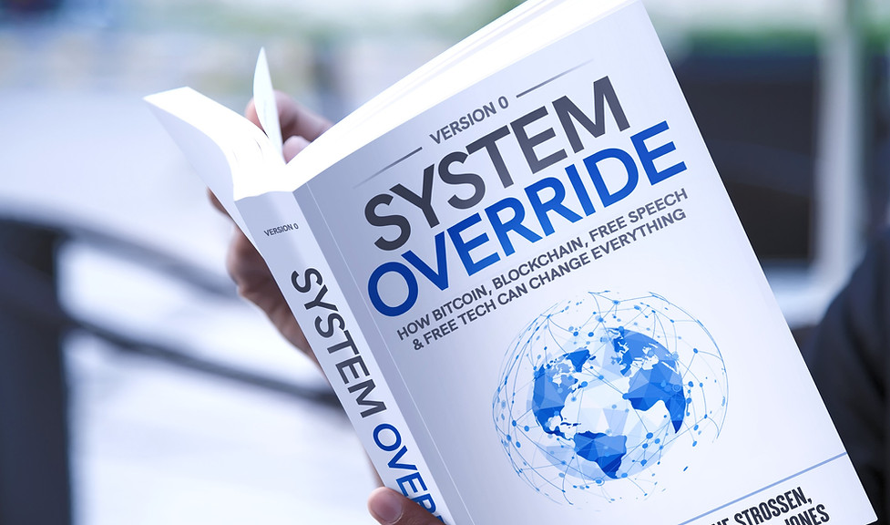 System Override 3D book mockup